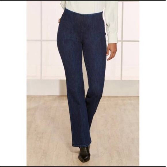 Soft Surroundings Stretch Pull-On Jeans Size Medium - Picture 1 of 6